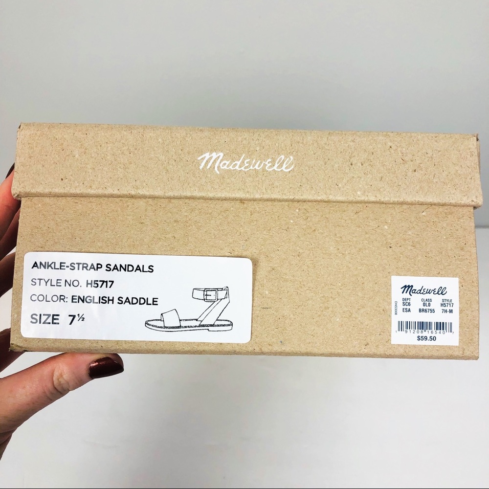 Madewell Boardwalk Sandal Ankle Strap Brown - Picture 7 of 7